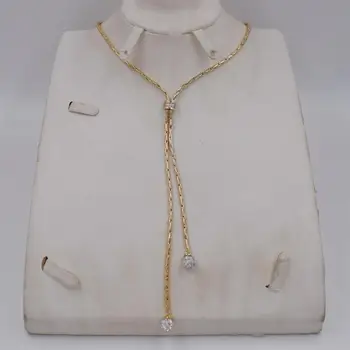 NOVA ZASNOVA Ltaly 750 Zlato barvo Nakit Set Za Ženske afriške kroglice jewlery moda ogrlico iz uhan nakit