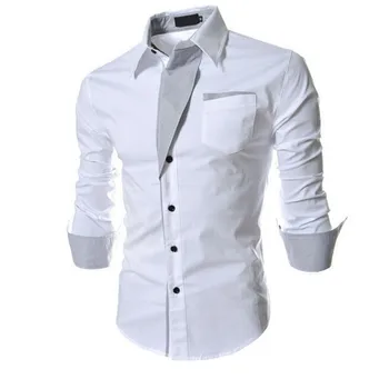 Nove Moške Obleke Priložnostne Majice z Dolgimi Rokavi Moški Slim Fit blagovne Znamke Moška Majica camisa masculina velikost M--XXXL Dropshipping