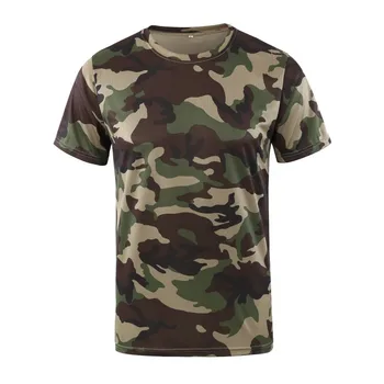 Novi Ljudje Vojske Taktični Boj T-Majice Dihanje Hitro Suhe Vojaški Šport Vrhovi Prostem Kampiranje Camouflages Camo Lov Tees