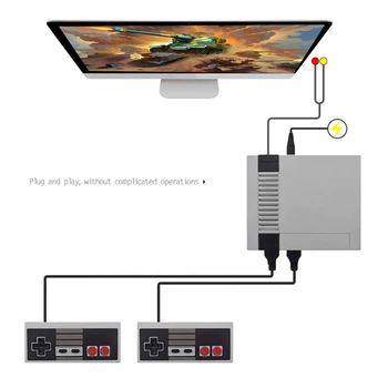 NOVO 2 Gumb Mini TV Igra Konzola 8-Bitno Klasičen Retro Igre Predvajalnik Vgrajen 621 Igre AV/HDMI Izhod Konzole za EU Plug/NAS Plug