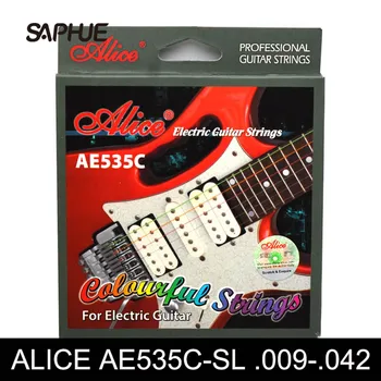 NOVO Alice Pisane Električna Kitara Strune AE535C, Prevlečeni Jeklene strune 0.09-0.42 palčni