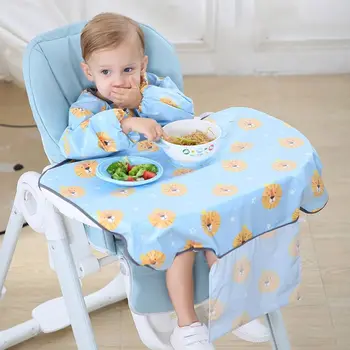 Novorojenčkov hlače z Oprsnikom Tabela Kritje Jedilni Stol Obleke Nepremočljiva Sline Brisačo Burp Predpasnik 63HE