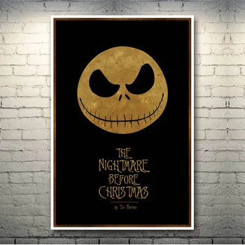 Nočna mora Pred Božičem Vroče Film Art Svile Platno Poster Tiskanje 13x20 24x36 Palca Za Dnevna Soba Dekoracijo Sten-001