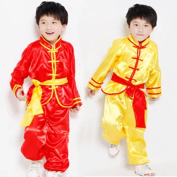 Odrasli Otroci Fant Dekle Dobok Kitajske Tradicionalne Wushu Kostum Judo Kimono Oblačila Kung Fu Bo Ustrezala Tai Chi Borilnih Veščinah, Je Enotna