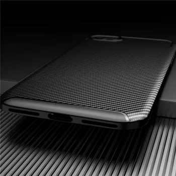 Ogljikovih Vlaken Primeru Za iPhone SE 2020 11 Pro Max X XR XS Kritje Mehka Zaščitna Telefon Odbijača Za Apple iPhone 8 7 6 6S Plus Primeru