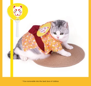 Ognjemet Festival Japonski Yukata Kimono Pet Oblačil za Pomlad/Poletje Tanke Mačka in Pes Oblačila Ljubljenčka, Fotografija, Foto Kostum