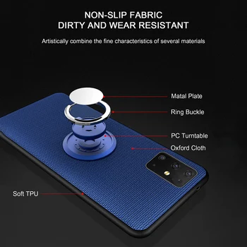 Ohišje za Samsung Note 20 Ultra Ohišje za Samsung Galaxy S20 ultra S10 Opomba 10 Plus A50 A51 A71 4G Magneti Avto Nosilec Usnjena torbica