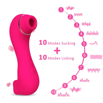 OLO 10 Načini Vibrator Za Klitoris Vagine, Sesalne In Jezika Lizanje Nastavek Analni Massager Vibratorji Za Ženske in Pari