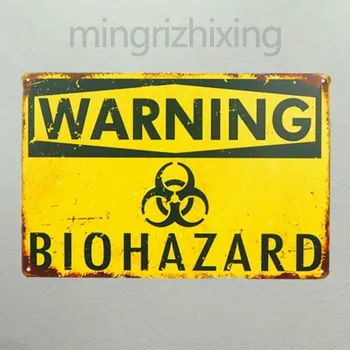 Opozorilo Biohazard Nevarnosti Znak Nalepke Nevarnosti Novost KOVINSKI Znak(Obisk Naše Trgovine, Več Izdelkov!!!)