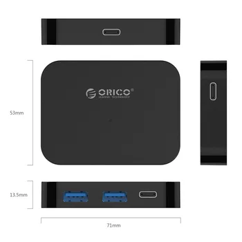 ORICO Multi USB 3.0 Hub High Speed Tip-C USB Razdelilnik USB, C HUB TF SD Card Reader Podporo OTG za MacBook Pro OS PC Računalnik