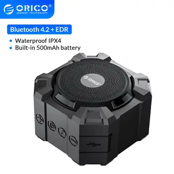 ORICO Prostem Tri-proofing Bluetooth Zvočnik Prenosni Bluetooth Brezžični Zvočnik Zvočnik Zvočne IPX4 Vode 500mAH baterije