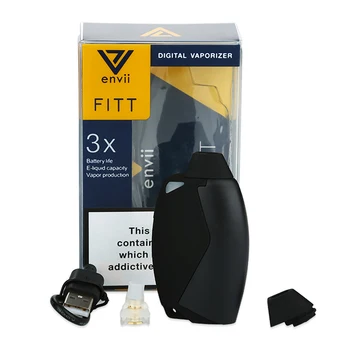 Original Envii FITT Starter Kit, z Vgrajeno Baterijo 650mah & 3.2 ml /2ml Zmogljivosti Kompaktnih all-in-one Design E-cigareta Vape Pod Kit