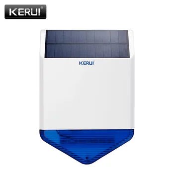 Original KERUI brezžični prostem Sončne sirene plošča KR-SJ1 Za KERUI Alarmni Sistem varnosti z utripajočo odziv zvoka