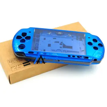 Originalna Kakovost Modra Celoten Sklop, Ohišje Lupino Kritje velja za PSP 3000 Popravilo Delov z izvijačem