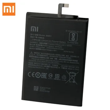 Originalne Nadomestne Baterije Za Xiaomi Mi Max3 Max 3 BM51 Pristno Baterijo Telefona 5500mAh