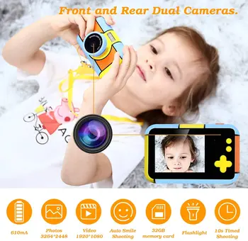 Otroci Kamera Igrača Malčka Digitalni Fotoaparat Otroci Igrače za Otroke Darilo 2 palčni Zaslon visoke LOČLJIVOSTI 1080P Darila, Igrače za 3 do 12 Let Fantje in Dekleta