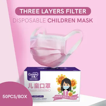 Otrok Masko Usta 3 Plasti Razpoložljivi Elastična, Mehka, Dihanje Otrok Otroci Masko Earloops Zaščito Proti Prahu Zdravje Masko
