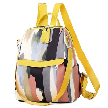 Oxford krpo nepremočljiva dame nahrbtnik luksuzni oblikovalec ženske grafiti vrečko 2020 poletje študent vrečko večnamensko potovalna torba