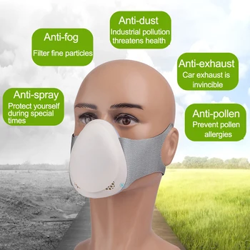 Park PM 2.5 Anti Formaldehida Dihal Fliters Zamenljive Električni Usta Masko Učinkovito čiščenje sistema neodvisno zraka