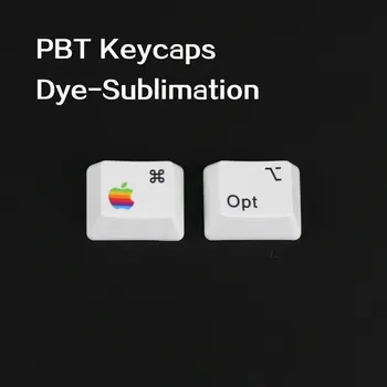 PBT Keycaps MAC Commond In Možnost Tipke Sublimacijski OEM profil 1.25 U R1 KeyCaps Za MX Stikala Mehanska Tipkovnica