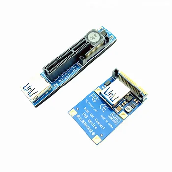 PCI-E Riser Mini PCIE, da PCIE X4 Razširitev Adapterja Riser Card RAČUNALNIK Grafično Kartico Priključek 30 cm USB Kabel, PCIE Extender Riser