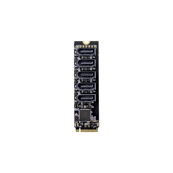 PCIe X2 M. 2 Tipko M, da se 5-Port SATA 3.0 adapter za Kartico NGFF NVME M. 2 m Ključ za sata3.0 Pretvornik Kartico JMB585 čipov 6Gbps SATA3