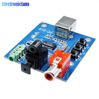 PCM2704 Audio DAC USB na S/PDIF Zvočne Kartice Dekoder Odbor 3,5 mm Analogni Koaksialni Optični Izhod Hi Fi Modul