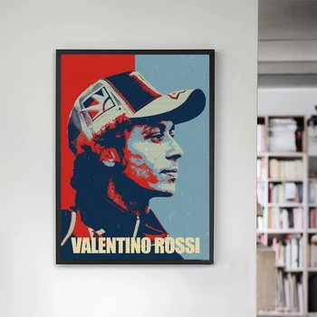 Platno Plakat Slikarstvo Valentino Rossi Wall Art Natisne Modularni Čeden Fant Slike Doma Dekoracijo Za Dnevna Soba Brez Okvirja
