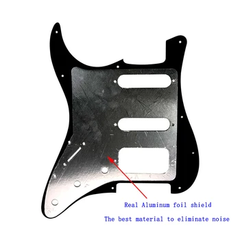 Pleroo Kitare Dodatki Pickguard s hrbta ploščo in 11 vijaki za Fender Stratocaster ZDA/Mehiški Standard strat HSS kitaro