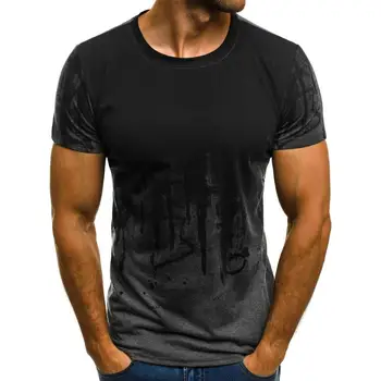 Plus Velikost Moških Tiskanja Kratek Rokav O-Vratu Priložnostne Poletje Jesen Moda Vrhovi 2019 Nov Modni Športna fitnes Prikrivanje Moški T-Shirt