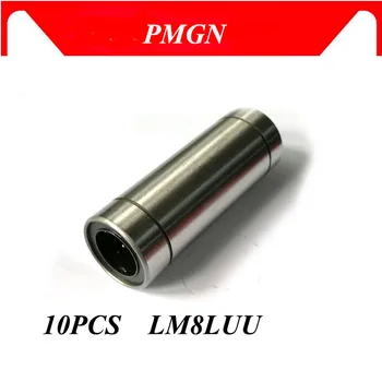 PMGN 10 kos LM8LUU 8 mm Visoke kakovosti Več Linearno Kroglični Ležaj Tulko Linearnih Ležajev CNC Deli 3d Tiskalnik Deli LM8L