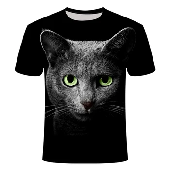 Poletje 2020 najbolje prodajanih srčkan hišne mačka vzorec serije kratka sleeved 3D T-shirt zgornji deli oblačil za moške in ženske
