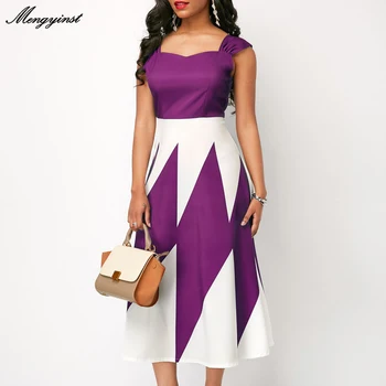 Poletje Oblačenja Žensk 2021 Priložnostne Plus Velikost Slim Mozaik Barva-Line Jeseni Obleke Elegantno Seksi brez naramnic Dolgo Stranka Obleko 5XL
