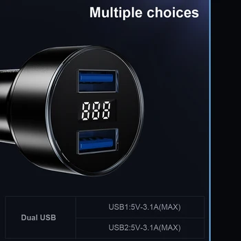 Polnjenje 4.0 3.0 USB Avto Polnilec Auto Tip C PD Hiter Avto, Mobilni Telefon in Polnilec za BMW MINI COOPER R56 R55 R60 R61 Countryman F55