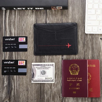 Potni list Usnja Kritje Tanke ID Imetnik Kreditne Kartice RFID Moških, Prevleke Za Potni list, v Primeru, da Travel Pripomočki Imetnika kartice Denarnice Luksuznih