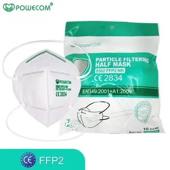POWECOM CE FFP2 Glavo, Masko za enkratno uporabo Filtra Maske, Zaščitne Maske Anti-fog Dustproof Obraz, Usta Maske Za Odrasle in Otroke