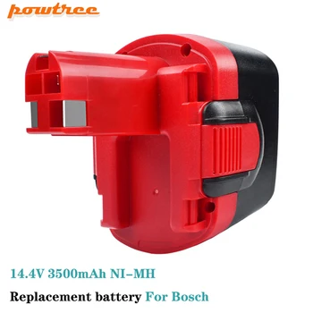 Powtree Za Bosch 14,4 V 3500mAh PSR baterije za ponovno Polnjenje AHS GSB GSR E-2 BAT043 BAT045 BAT046 BAT049 BAT120 BAT139