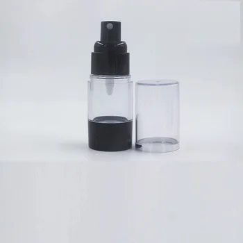 Prazno 15ML 30 ML 50 ML Spray Črpalka Brezzračnim Steklenico Plastike, Prozorni Ličila Embalaža Prenosni Brezzračnim Črpalka Steklenico z Jasno Pokrov