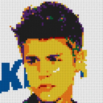 Prilagojen Design Pixel Art Mozaik Slikarstvo 64x64 Klinov Opeke Meri Fotografski Portret gradniki MOC Nastavite DIY Ustvarjalno Darilo
