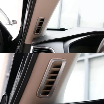 Primerni Za Volvo XC90 2016 Auto Avto Steber klimatska Naprava Vtičnico Zračniki Okvir Trim Kritje Nalepke Avto-styling 2Pcs iz Nerjavečega Jekla