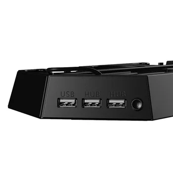 PS4 Navpično Stojalo z Hladilni Ventilator Hladilnika Dual Controller Polnilnik Dock polnilno Postajo, 3 Vrata USB Hub za SONY Playstation 4
