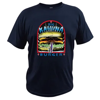 Pulp Fiction T Shirt Film Big Kahuna Burger T-shirt EU Velikost Bombaž Posadke Vratu Visoke Kakovosti Retro Tee Vrhovi
