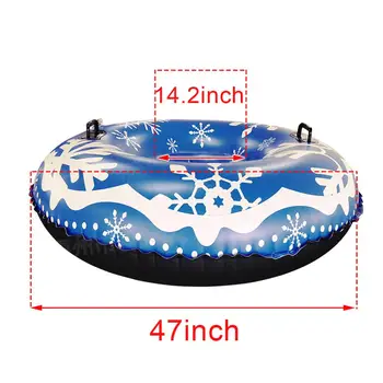 PVC napihljivi sneg obroč plavajoče odbor 47 palčni varstvo okolja smučarskih sled otroke, odrasle, zunanji smučarskih igrača avto