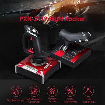 PXN-2119II, ki Plujejo pod Rocker Let Igralna Palica Palčko Nadzor nad Igro USB Simulator Gamepad Krmilnika F3B0