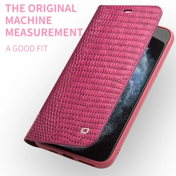 QIALINO Moda Ultrathin Lady Primeru Telefon za iPhone 11 12 Pro XR X XS mini Max 7 8 Plus SE2 Pravega Usnja Modne Ženske Flip