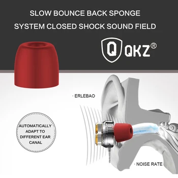QKZ KD7 Žične Slušalke Dvojno Voznik Šport Slušalke 3.5 mm Bass sistem Stereo Slušalke Z Mikrofonom Glasbo, Slušalke Za Xiaomi Redmi
