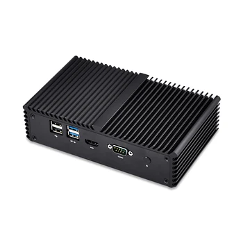 Qotom Mini PC 6 LAN Intel Core i5, i7 AES-NI požarnega Zidu, usmerjevalnika Mini Računalnik linux Ubuntu Mikro PC core i5-7200U/i7-7500U Q555G6 Q575G6