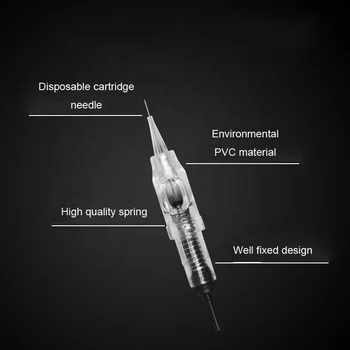 Razpoložljivi Agulhas Enostavno Kliknite Kartuše Sterilizirane Igle Microblading Stalno Ličila 1R 5R 3R 600 D-G Tatoo Kartuše Iglo