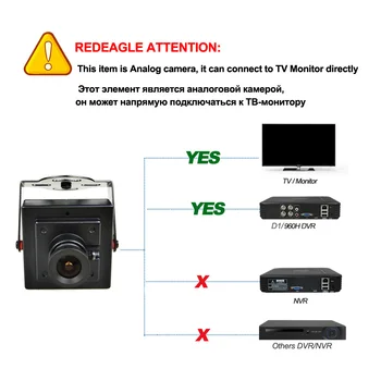 REDEAGLE CCTV 700TVL Analogni Varnostne Kamere za 3,6 MM Objektiv Mini Kovinsko ohišje iz Zraka Fotografija