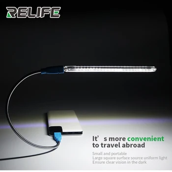 RELIFE RL-805 Mini USB LED Belo Svetlobo 360-stopinjski Zasuk Lučka za PC Prenosni Telefon Orodje za Popravilo